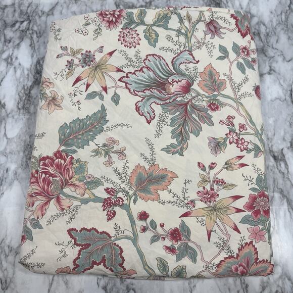 Pottery Barn Marie Palampore Duvet Cover Queen Full Floral Jacobean Button - Picture 2 of 5